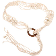 Bohemian Wax Rope Macrame Waist Belt