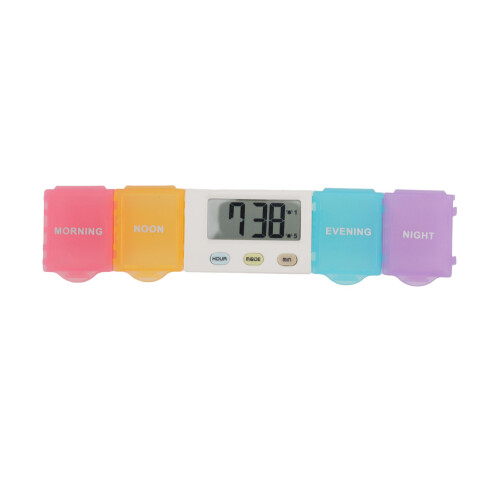 Large Capacity Electronic Medicine Box with Timer, Detachable & Portable 1