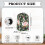 Swan and Floral Pattern Kitchen Blender Dust Cover Dust Protector with Hand Strap Dustproof 6
