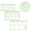 Geometric Shapes Stencil Set for Students 3 pcs 1