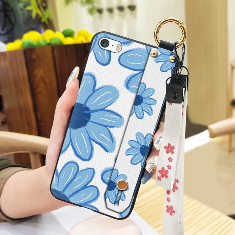 Phone Case Compatible With Iphone 5/5S/Se Â Dirt-Resistant, Waterproof, Silicone, Ring Kickstand, Wrist Strap, Anti-Dust 9165521925230