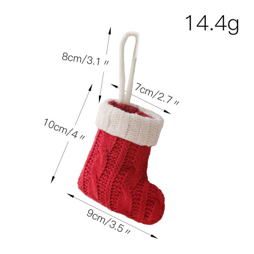 Stickad julservispåse med gafflar 2