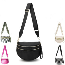 Dámske crossbody kabelky, vodeodolná oxfordská ľadvinka s nastaviteľným popruhom, cestovná kabelka s veľkou kapacitou