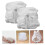 White Cotton Reusable Diapers, Comfortable and Leak-Proof, 2Pcs 6