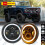 Faróis redondos de LED de 7 polegadas com feixe alto/baixo, anel de halo e olhos de anjo para Ford Bronco 1966-1978 1