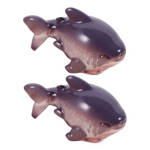 2 db miniatűr cápafigura kerti tájdekorációhoz