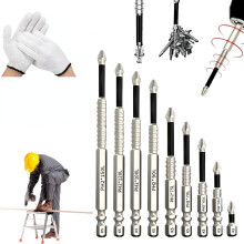 Slideach Magnetic Screwdriver Bits Set (25/50/65/70/75/90/100/120/150mm), Compatible with Lifesparking & Universal Drivers