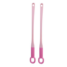 2pcs Long Handle Toe Gap Cleaning Brush Set Soft Silicone Foot Scrubber for Dead Skin Removal for Women and Men Foot Care in Shower