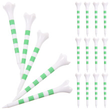 20Pcs Plastic Golf Tees in Green for Stable Placement 7.00X1.20X1.20CM
