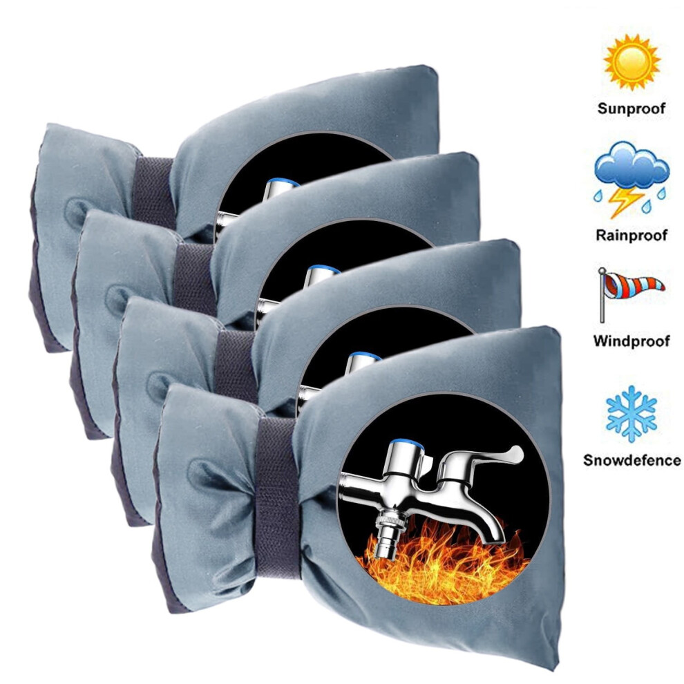 Thsue Faucet Cover Faucet Protection For Faucet Outdoor Faucet Socks 4pc 21x15cm