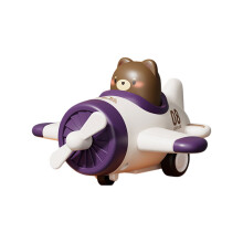 Aviões de brinquedo para crianças de 1 a 3 anos, carrinhos de corrida de animais, aviões de brinquedo de empurrar para crianças de 12 a 18 meses,