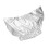 Waterproof Pet Shower Hat for Dogs, Adjustable, Breathable Polyester, Silver M 1
