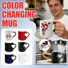 Ceramic Heart Mug with Heart-Shaped Handle – Romantic Gift for Valentine's Day, Weddings, Anniversaries – White