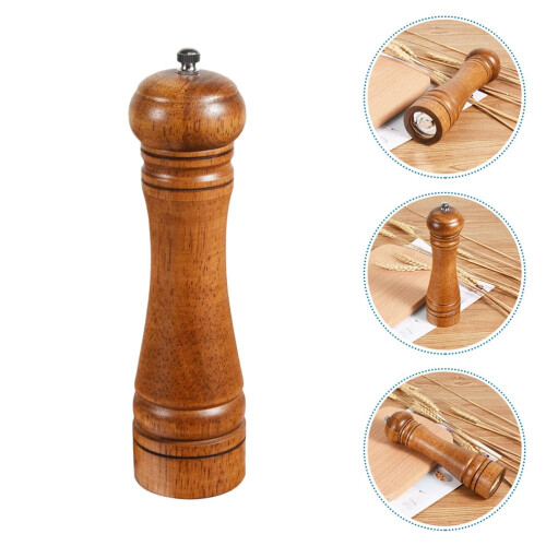 1Pc Refillable Stainless Steel Pepper Grinder for