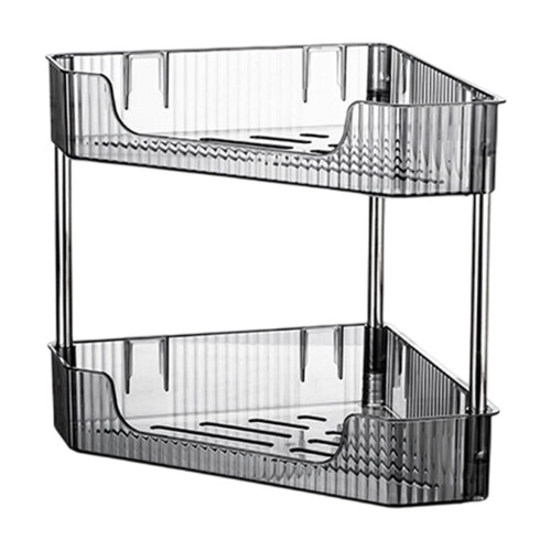 Triangular Corner Kitchen Shelf for Spices & Condiments – Space-Saving Wall or Countertop Organizer, Compatible with Small Kitchens, Apartments,