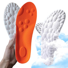 2 Pairs Original Insoles for Men Women, 2026 4D Cloud Insoles Boosting Massage, Memory Foam Thermal Insoles, Comfy Insole with Arch Support