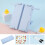 (Blue) Student Pencil Case w/ Stand, Large Capacity, Eco-Friendly 5