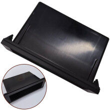Svart Abs1Din bilstereo radio montering dashbord oppbevaringsboks bilspiller dashbord bilstereo modifisert oppbevaringsboks tilbehør