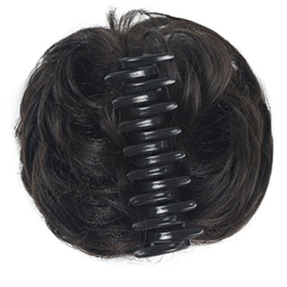 Clip Wig Hair Extensions for Women - Easy to Use Grasping Curler Messy Bun Natural Looking Hairpiece