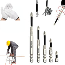 Slideach Magnetic Screwdriver Bits Set (25+50+65+70+90mm), Universal, Compatible with Lifesparking