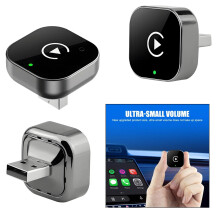 Adaptador inalámbrico CarPlay y Android Auto Mini Smart Box Plug and Play Conexión automática Wireless2025