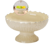 Fruit Plates Draining Basket, Multifunctional Clear Plastic Organizer for Snacks and Grain, Unique Design with Removable Lattice, Ideal Gift