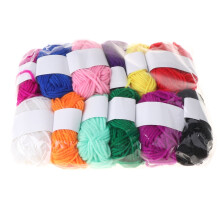 12 Assorted Colors Children Knitting Wool Yarn Crochet Acrylic Fiber Line Acrylic