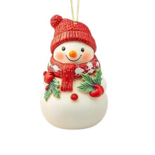 Christmas Blue Snowman Ornament Hanging Decoration for Christmas Tree 2D Acrylic Flat Ornament 3 Inch