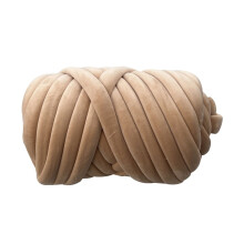 Big Twist Tube Yarn Cozy Crystal Velvet Braid Cotton Thread for DIY Handmade Projects
