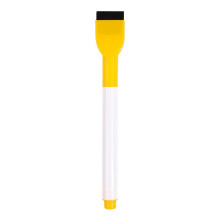 Colored Whiteboard Pen With Erasable Water-based Brush, Smooth Writing Erasable Pens, for Classroom Home Projects and Note-taking, Yellow