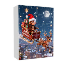 Abe Adventskalender 2025 – 24 Akryl Ornamenter, Festlig Jul Nedtælling til Familietradition & Boligdekoration