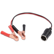 12V Car Battery Terminal Clip-On Cigarette Lighter Clamp Fit for ANY 12V Car Accessory/ 12-Volt Batteries Car/Truck/RV/Motorcycle/Boat Batteries