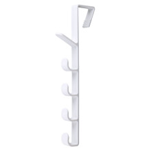 Over The Door Hook Practical Plastomer Door Hanger Hook with 5 Hook for Hanging Coat, Towel, Bag, Robe, Hat, Purse