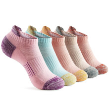 Ankle Socks Womens Running Athletic No Show Socks Cushioned 5-Pairs