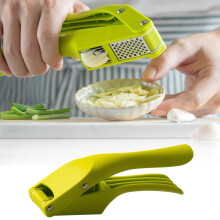 Garlic 2 in 1 Multifunctional Squeezer Mincer Peeler Crusher Slicer for Kitchen Durable