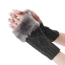Gym Gloves for Men Lace Gloves Arm Sleeves Warm Gloves Fingerless Gloves Long Gloves Compression Gloves Women One Size Dark Gray One Size