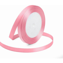 Single Faced Polyester Satin Ribbon - Perfect for Wedding Decor, Wreath, Crafts, Gift Wrapping & Other Projects