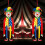 Circus Masks Hanging Clown Decor Assorted Color 2Pcs 1