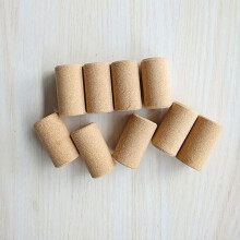 30 tapones de corcho color beige para manualidades y fabricación de bolsos. Tapones de madera para sellar, ideales para adultos.