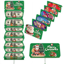 Porta-notas de Natal com 10 compartimentos – Vermelho, Azul, Verde