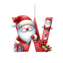 26-Letter Christmas Ornaments, Red Wooden Alphabet Tree Decor, Personalized Gifts – Compatible with All Standard Trees
