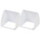 Doorbell Cover ABS White Universal Fitting 2 pcs 1