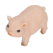 Außen resin Pigstatue Süßes Pink Gartenornament Rasen Skulptur 12cm
