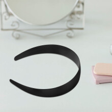 OUNONA Plastic Headband Wide Hard Plain Solid Color 10pcs