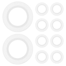 20pcs Rubber Seal Kit O Ring Gasket Replacement for Sink and Bathtub Suitable for Bathroom and Kitchen Drainage Basin Waste Transparent