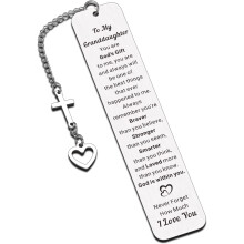 Grandma's Granddaughter Bookmark - Stocking Stuffer & Sweet 16 Gift