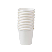 Vasos desechables de 50 ml para degustación de café/té, con borde enrollado a prueba de fugas, vasos de papel ecológicos con revestimiento de PE.