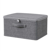 Foldable Fabric Storage Box with Lock, Multifunctional Closet Organizer for Clothes Office Home Organization