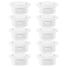 10 buc dopuri auto pentru bara de protecție, dopuri albe din plastic pentru bara de protecție spate, previne intrarea în resturi, design universal
