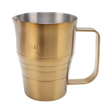 304 Stainless Steel Latte Art Mug – Golden Finish, 670 ml, Precision Mouth for Milk Frothing & Coffee Art